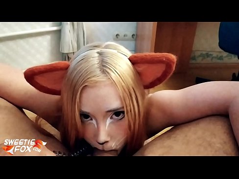 ❤️ Kitsune traga o pau e corre na súa boca Vídeo porno en nós ❤